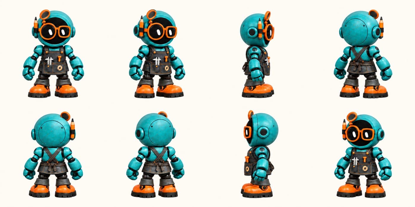 Botski eight-direction character sheet.